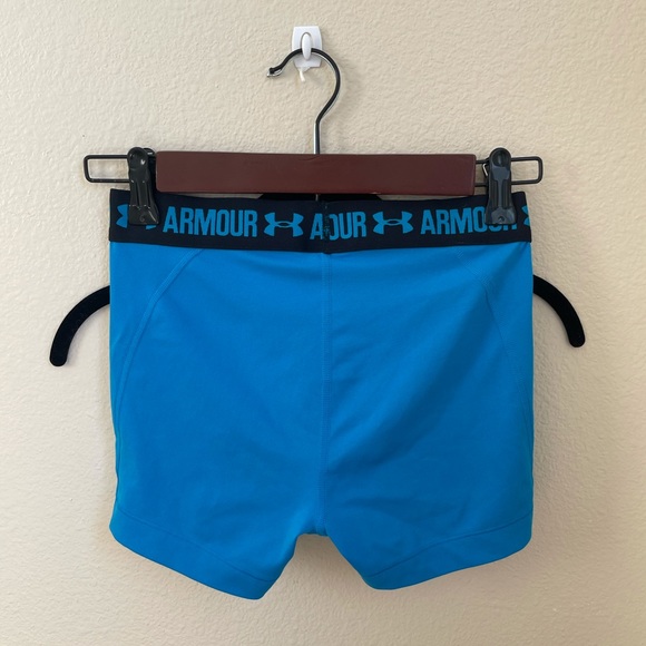 Two pair of shorts, blue pair xs Purple pair small - Picture 2 of 9